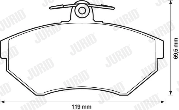Brake Pad Set, disc brake 571955J