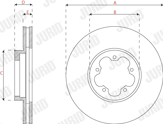 JURID 563306J Brake Disc