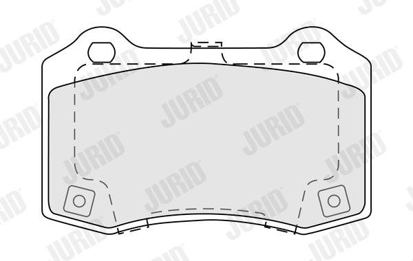 JURID 574096J Brake Pad Set, disc brake