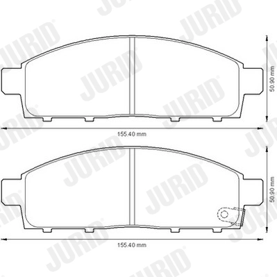 Brake Pad Set, disc brake 572574J