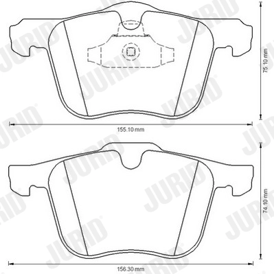 Brake Pad Set, disc brake 573179J