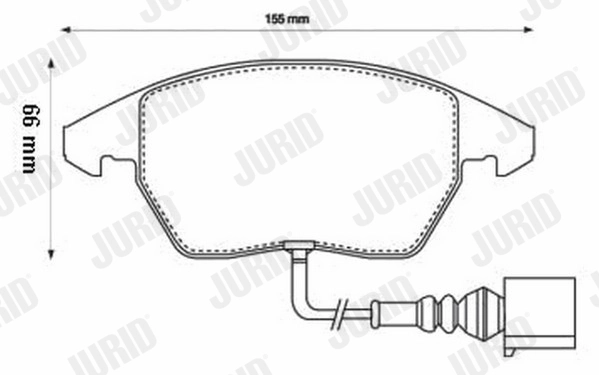 Brake Pad Set, disc brake 573128J