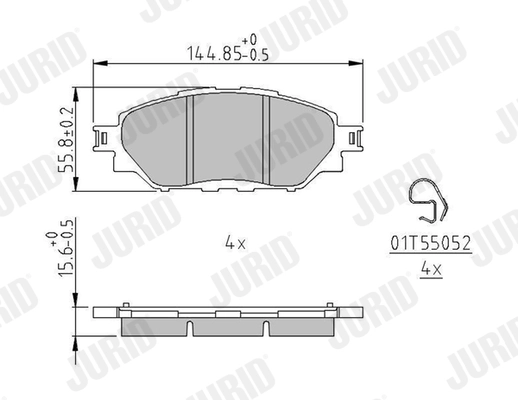 Brake Pad Set, disc brake 573788J