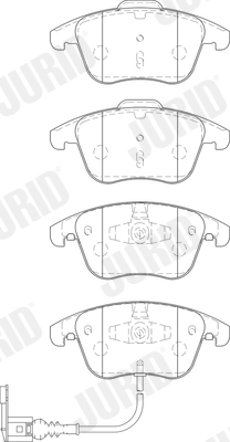 Brake Pad Set, disc brake 573246J