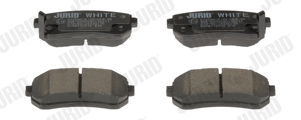 Brake Pad Set, disc brake Jurid White Low Dust 572590JC