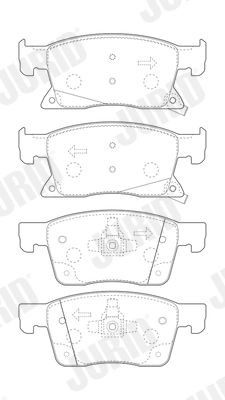 Brake Pad Set, disc brake 573702J