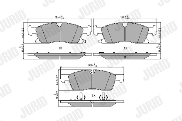 Brake Pad Set, disc brake 573459J