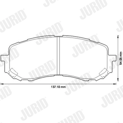 JURID 572571J Brake Pad Set, disc brake