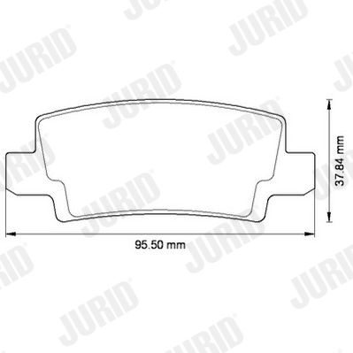 Brake Pad Set, disc brake 572492J