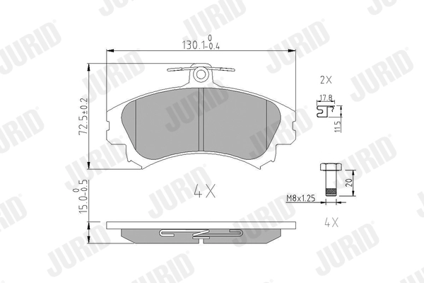 Brake Pad Set, disc brake 571940J