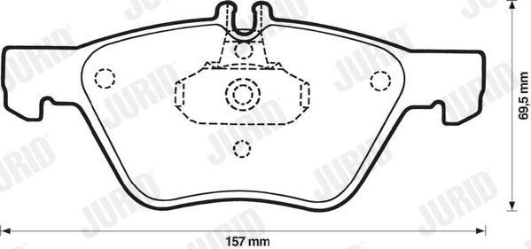 Brake Pad Set, disc brake 571876J