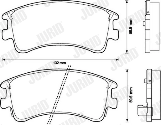 Brake Pad Set, disc brake 572482J