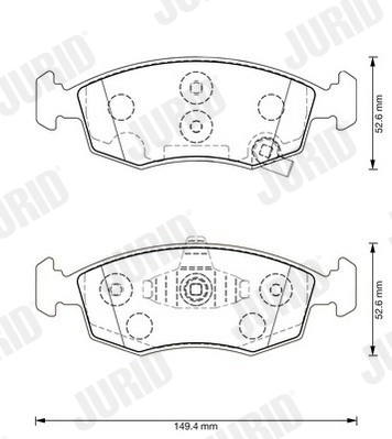 Brake Pad Set, disc brake 573366J