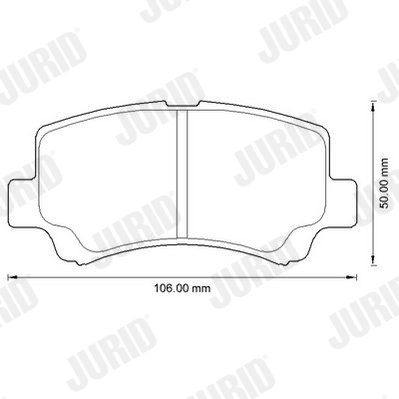 JURID 572589J Brake Pad Set, disc brake