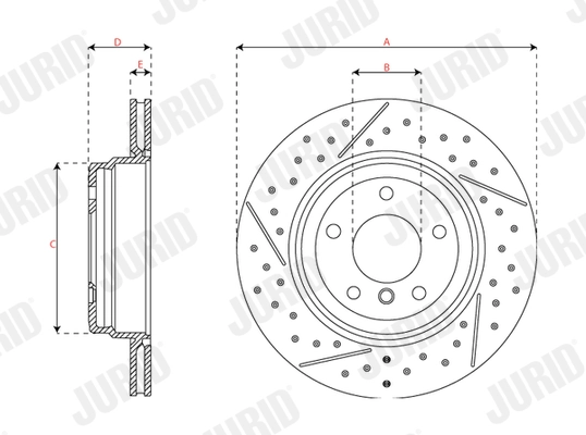 JURID 562749JC Brake Disc