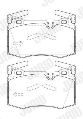 Brake Pad Set, disc brake 573423J