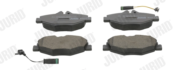 Brake Pad Set, disc brake Jurid White Low Dust 573091JC