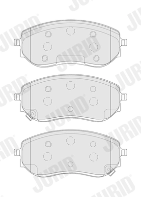 JURID 574254J Brake Pad Set, disc brake