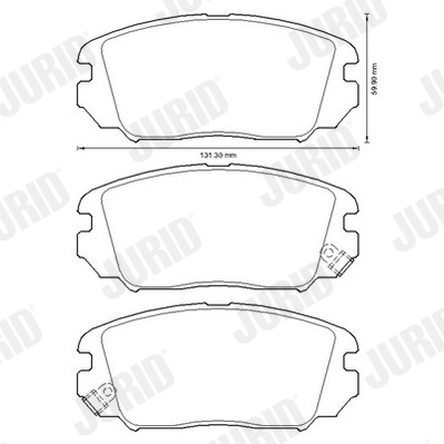 Brake Pad Set, disc brake 572616J
