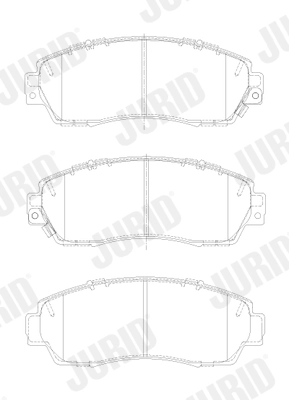 Brake Pad Set, disc brake 573892J