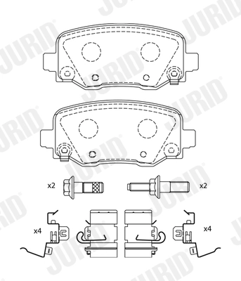 Brake Pad Set, disc brake 574045J
