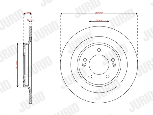 JURID 563813JC Brake Disc