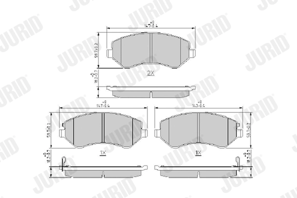 Brake Pad Set, disc brake 573118J
