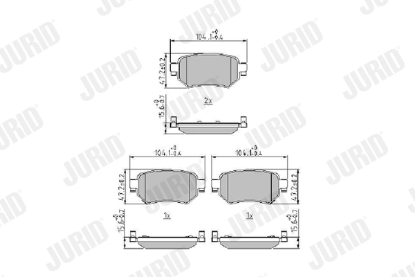 Brake Pad Set, disc brake 573917J