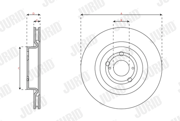 JURID 563739JC Brake Disc