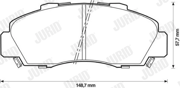 Brake Pad Set, disc brake 572393J