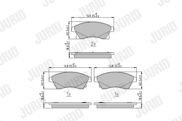Brake Pad Set, disc brake 573332J