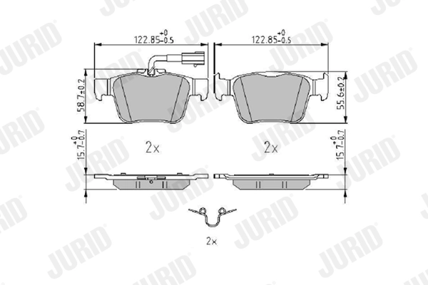 Brake Pad Set, disc brake 573978J