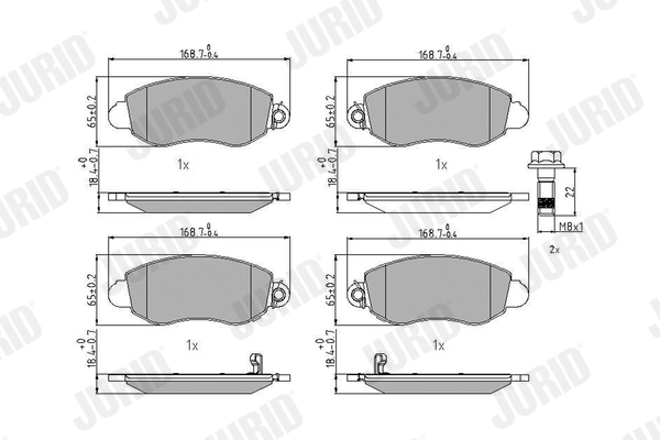 Brake Pad Set, disc brake 573015J