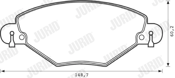 Brake Pad Set, disc brake 573027J