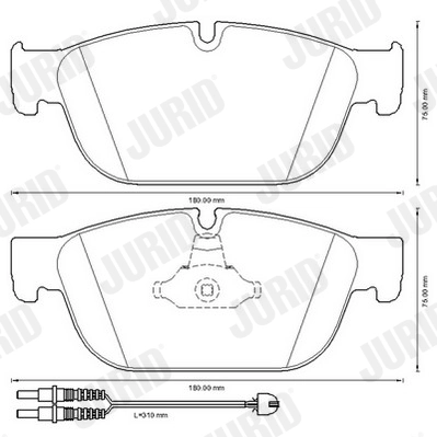 Brake Pad Set, disc brake 573338J