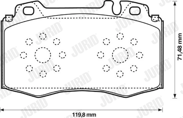 Brake Pad Set, disc brake 573092J