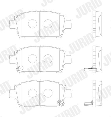 Brake Pad Set, disc brake 572405J