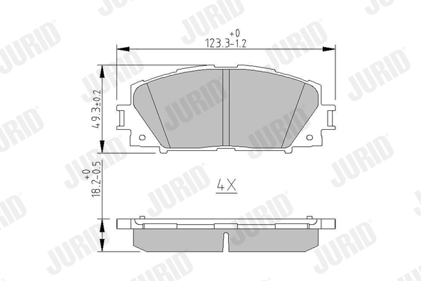 Brake Pad Set, disc brake 572578J