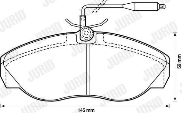Brake Pad Set, disc brake 571839J