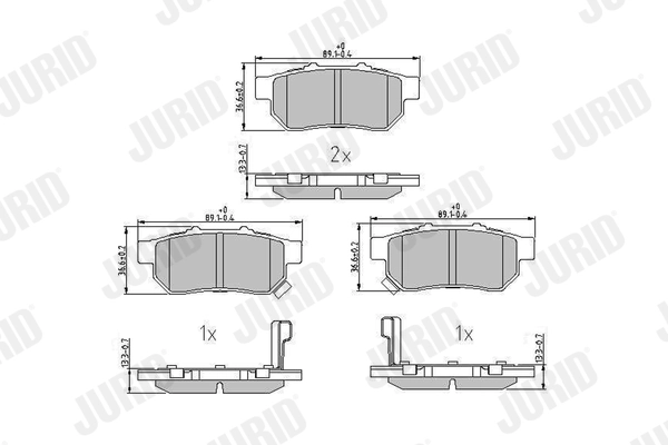 Brake Pad Set, disc brake 572473J