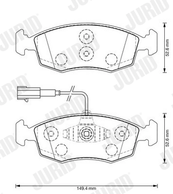 Brake Pad Set, disc brake 573367J