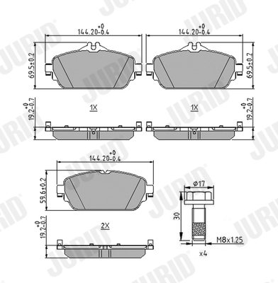 Brake Pad Set, disc brake 573671J
