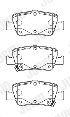 Brake Pad Set, disc brake 572601J