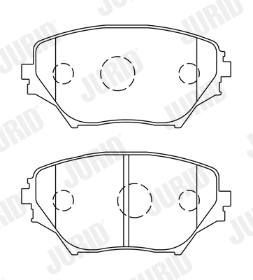 Brake Pad Set, disc brake 572487J