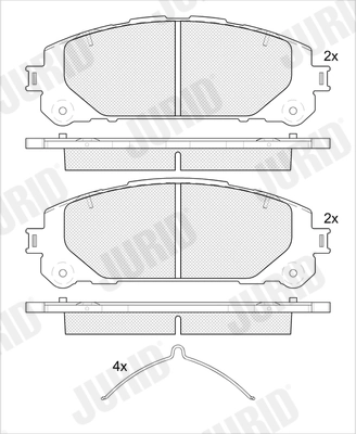 Brake Pad Set, disc brake 574206J