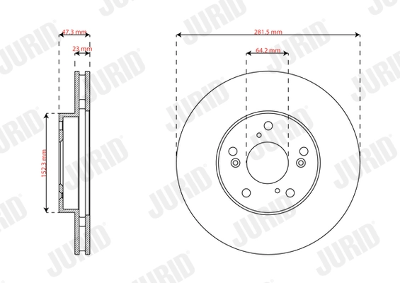 JURID 563860J Brake Disc