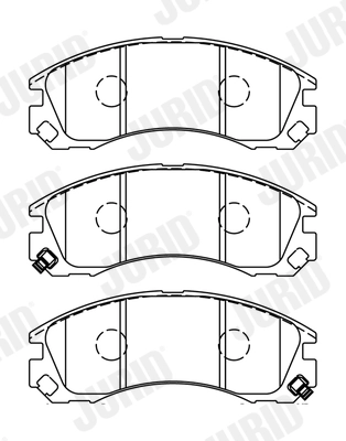 JURID 572447J Brake Pad Set, disc brake