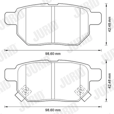 Brake Pad Set, disc brake 572591J