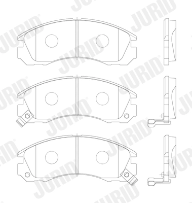 Brake Pad Set, disc brake 572370J