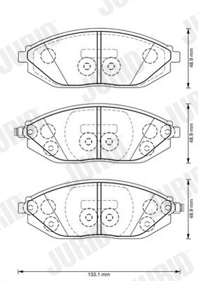 Brake Pad Set, disc brake 573385J